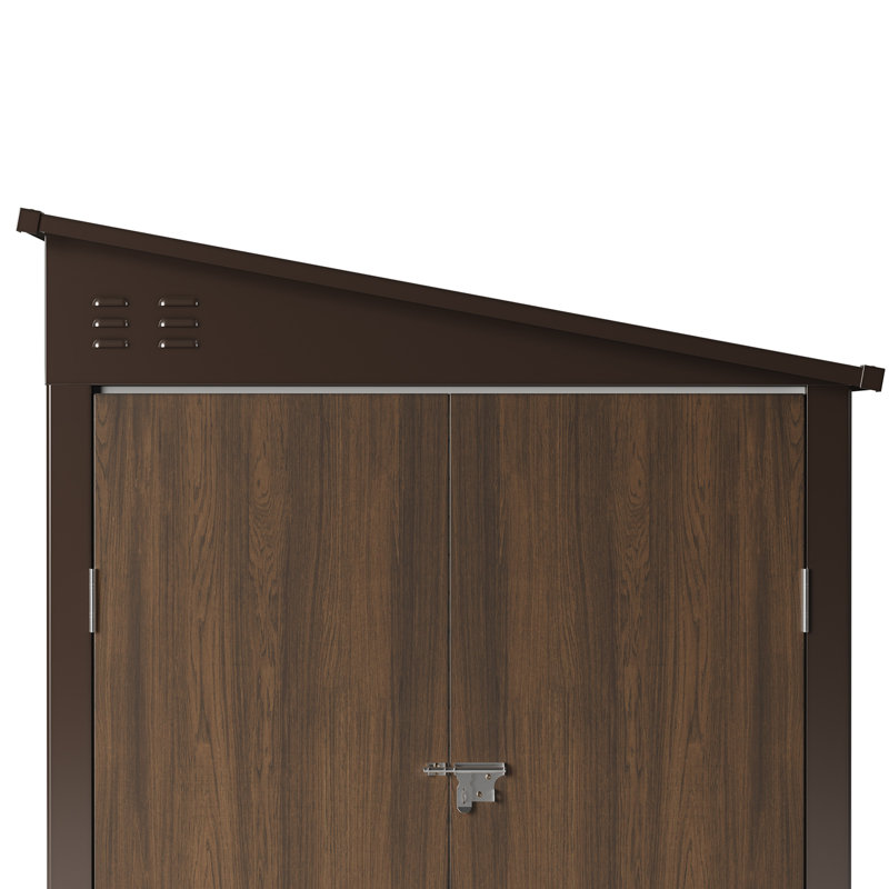 4.6 x 9FT Metal Pent Roof Garden Storage Shed
