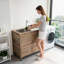 Évier utilitaire avec armoire, évier utilitaire autoportant, armoire d'évier de salle de lavage, station de lavabo d'extérieur, évier utilitaire en acier inoxydable