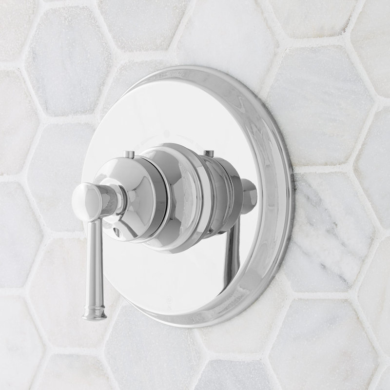 Beasley Thermostatic Shower Set with 0.75” Valve, Chrome, 0.75"