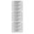 White 3-Tier Corner Storage Bins Stackable Multipurpose Storage Organiser Cabinet