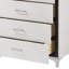 Meuble de rangement contemporain pour chambre à coucher 5 tiroirs 1 pièce