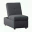 Repose-pieds convertible avec chaise et rangement