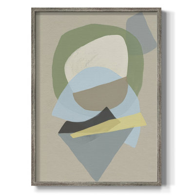 Mod Shape Stack I Framed Print - Solid Wood