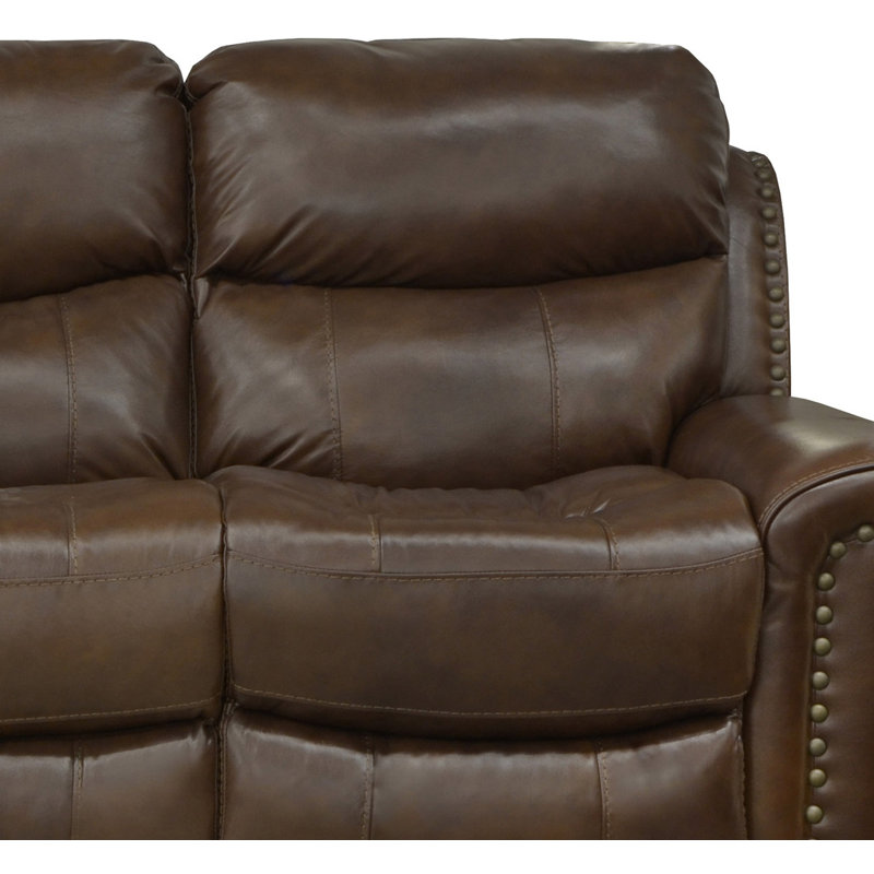 2 Piece Genuine Leather Reclining Living Room Set