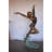 Ballet Dancer Performing on Stage Bronze Statue - Size: 45"L x 27"W x 71"H.