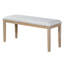Ensemble de table de salle à manger 6 pièces, table de cuisine de ferme avec 4 chaises rembourrées et 1 banc, sièges pour 6, ensemble de salle à manger rectangulaire pour la salle à manger, cuisine-1997128958