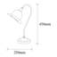 Lampe de bureau noire 17,72 po Keturah