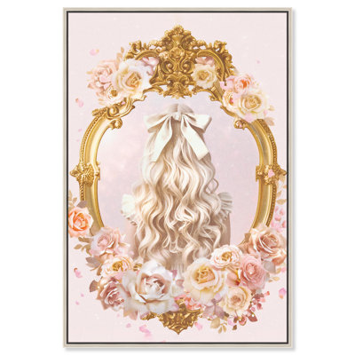 Bow in the Mirror Canvas Fashion Prints by