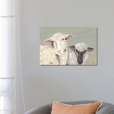 Sweet Lambs I - Wrapped Canvas Painting