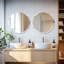 Rithi Round Flat Wall Mirror-769021323