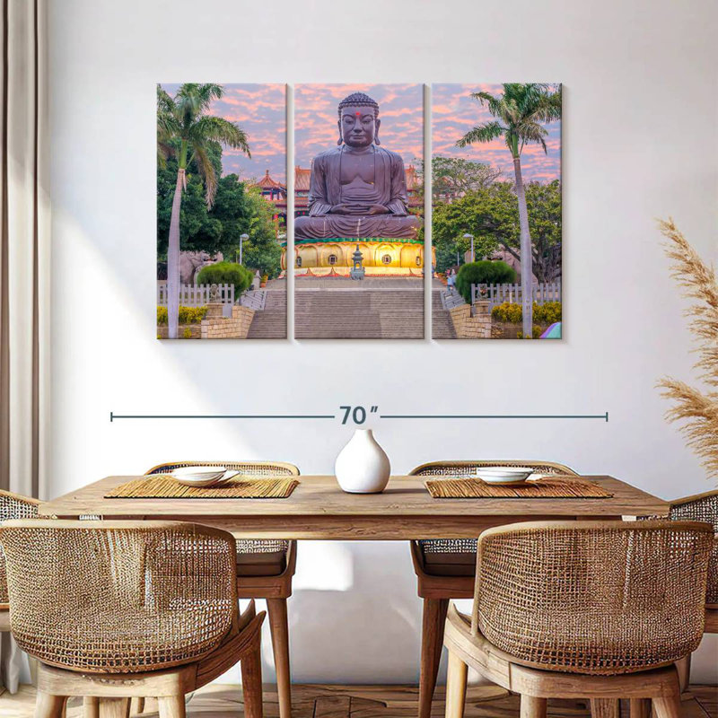 Statue de grand Bouddha Adella Changhua, H 36 po x l 57 po