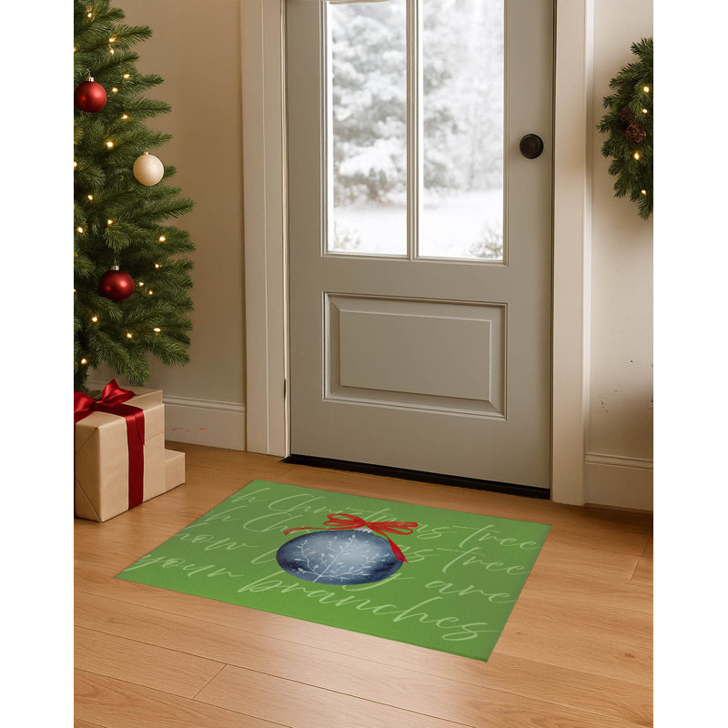 Tapis d'entrée Oh Oh Tree, L 36 po x L 60 po, Vert