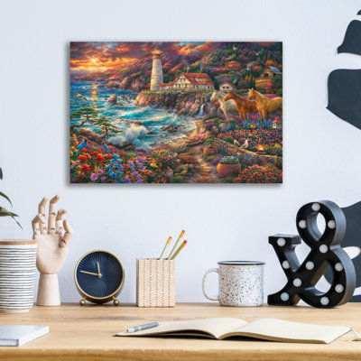 Highland Dunes 'Edge Of Destiny' by Chuck Pinson Acrylic Glass Wall Art, 16" x 12"