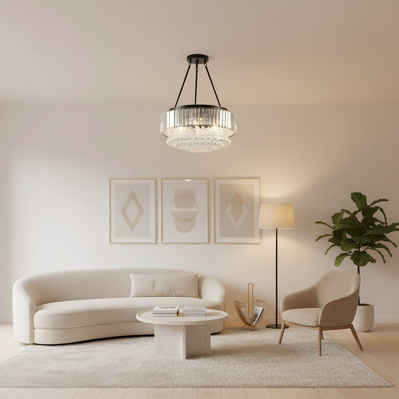 1 - Light Silver Dome Pendant