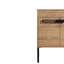 Meuble-lavabo de 24 po avec tablette réglable et fermeture silencieuse de style chêne imitation autoportant