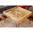 Sharnetta Rustic Word Game Table with Removable Glass Top