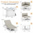 11 Pieces Modern Aluminum Patio Furniture Set With Fire Table, Outdoor Modular Sectional Conversation Set With Patio Chaise Lounges-1324762701