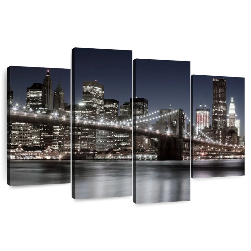 Lilie Manhattan Night Reflections, H 42 po x l 68 po
