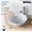 Ceramic Circular Vessel Bathroom Sink with Faucet-3955148