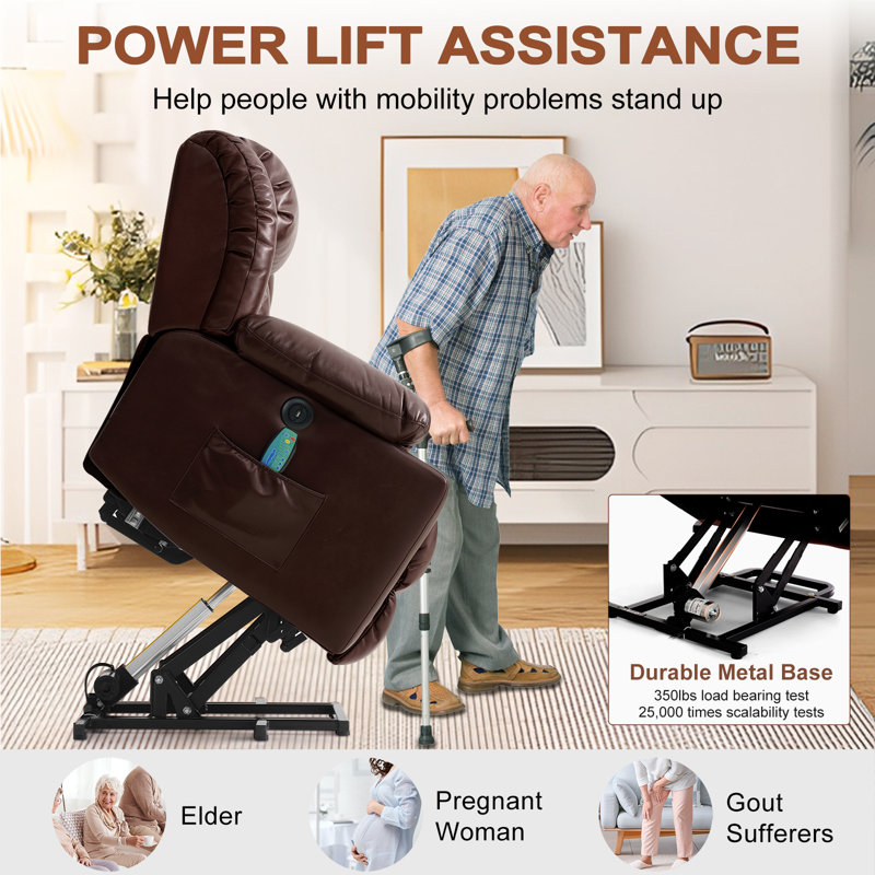 100cm Wide Lift Assist, Espresso