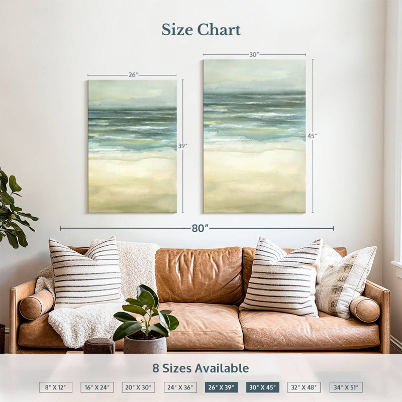 Avery Tranquil Sea III, 39" H x 26" W