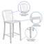 Tabouret de comptoir de 24 po en métal de qualité commerciale avec repose-pieds Carouthers par Flash Furniture-33123338-70482176