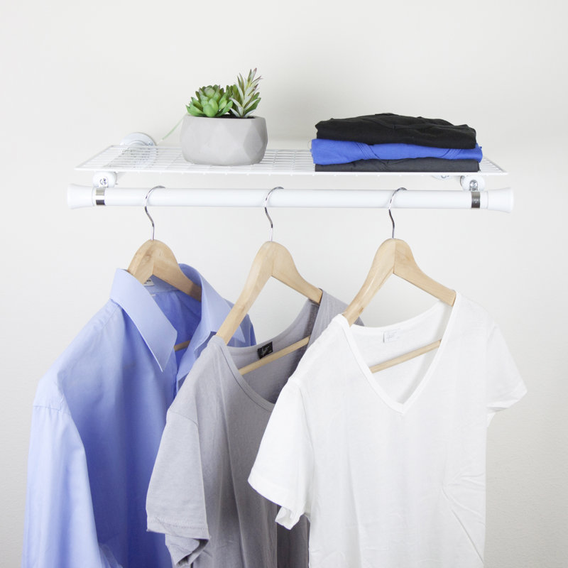 Metal Closet Shelves, White