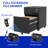 2 Drawer Mobile File Cabinet With Lock Steel File Cabinet For Legal/Letter/A4/F4 Size, Fully Assembled Except For Wheels, Home/ Office Design, Black