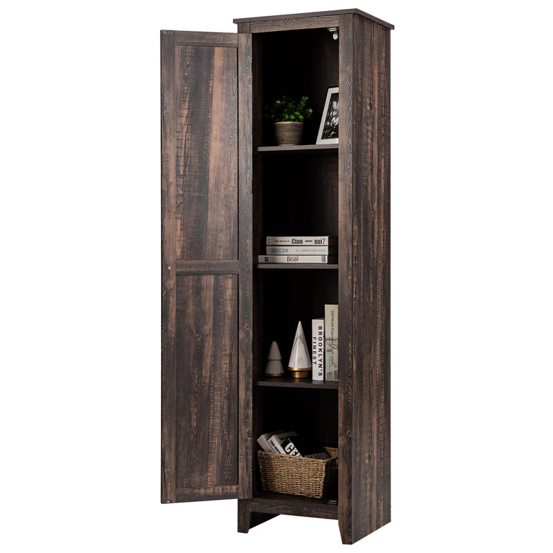 Armoire de salle de bain autoportante H 17 po x l 72 po x P 16 po Hakana, Noyer