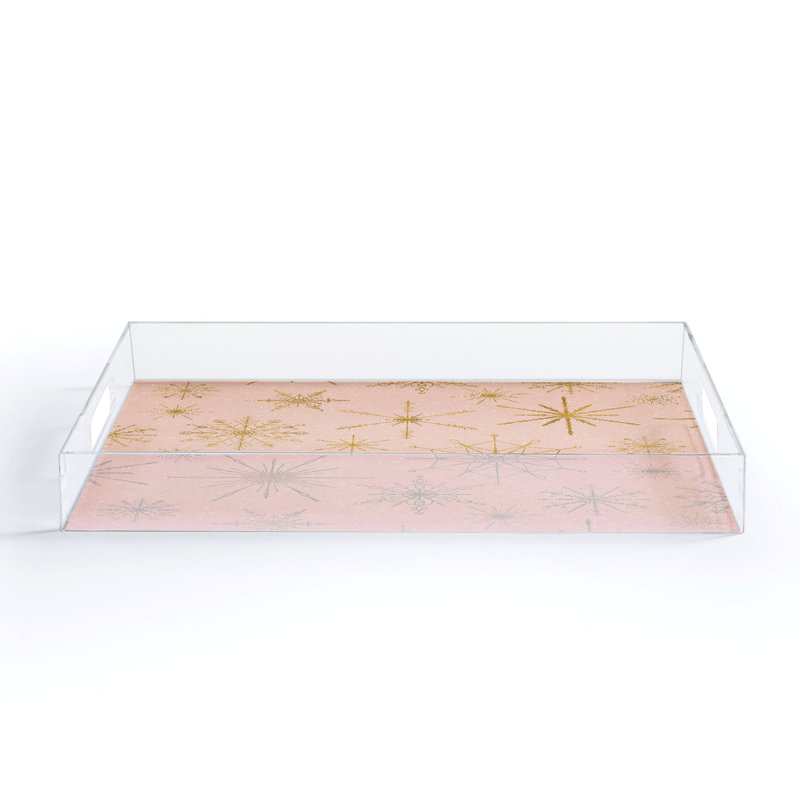 Delani Plastic / Acrylic Tray, 1" H x 8" W x 6" L
