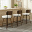 Tabouret de comptoir pivotant rembourré avec structure en bois-114223064-114223068