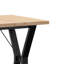 vidaXL Dining Table Y-Frame Solid Wood Pine and Steel-105675955-105675958