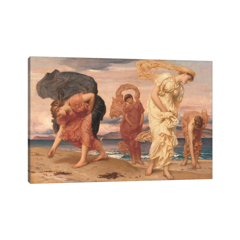 By The Sea by Frederic Leighton - Wrapped Canvas Gallery-Wrapped Canvas Giclée, 20.32 cm H x 30.48 cm W