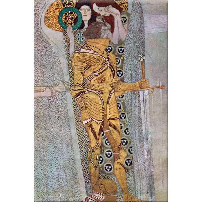 « the beethoven frise 2 » par gustav klimt,, reproduction d’art