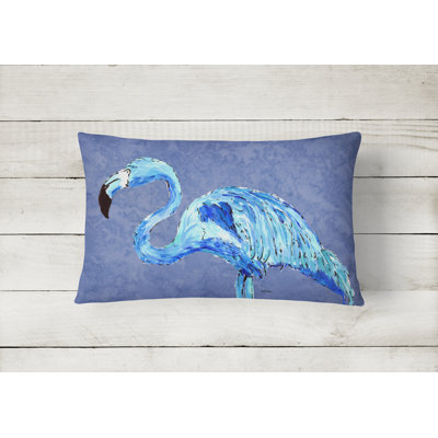 Flamingo Outdoor Reversible Throw Pillow