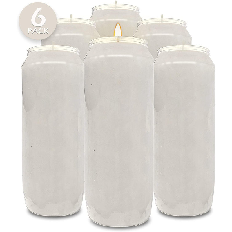 Bougie pilier Symple Stuff, Paquet de 6, H 7 po x l 2,6 po x P 2,6 po
