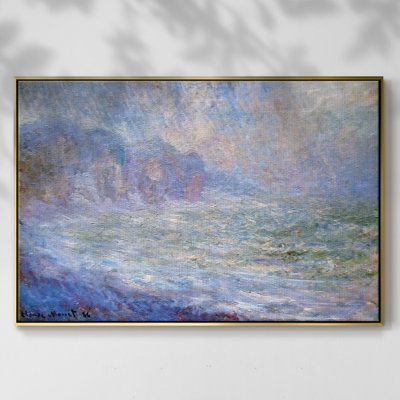 Falaises à Pourville, pluie, 1886, reproduction d'art sur toile