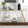 Yair 52'' Glass Top Console Table
