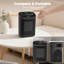 Chauffage d'appoint portatif en céramique de 1500 W avec thermostat manuel et commandes à bouton rotatif