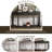 Colpin Retro Senior Console Table for Hallway Living Room Bedroom with 4 Front Facing Storage Drawers and 1 Shelf