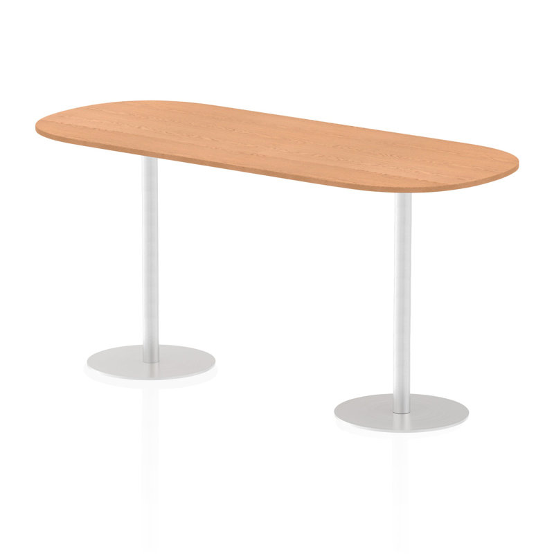 Libbe Oval Conference Table, Oak, 114.5cm H x 240cm W x 100cm D