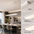 1 - Light Modern Linear LED Dimmable Pendant Light with Remote Control
