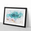 Beach in Melbourne Australia Watercolour - Picture Frame Graphic Art Print-56740435-56740429