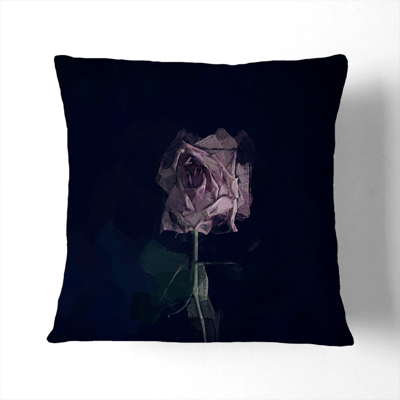 Floral Square Cushion, 40cm H x 40cm W x 15cm D