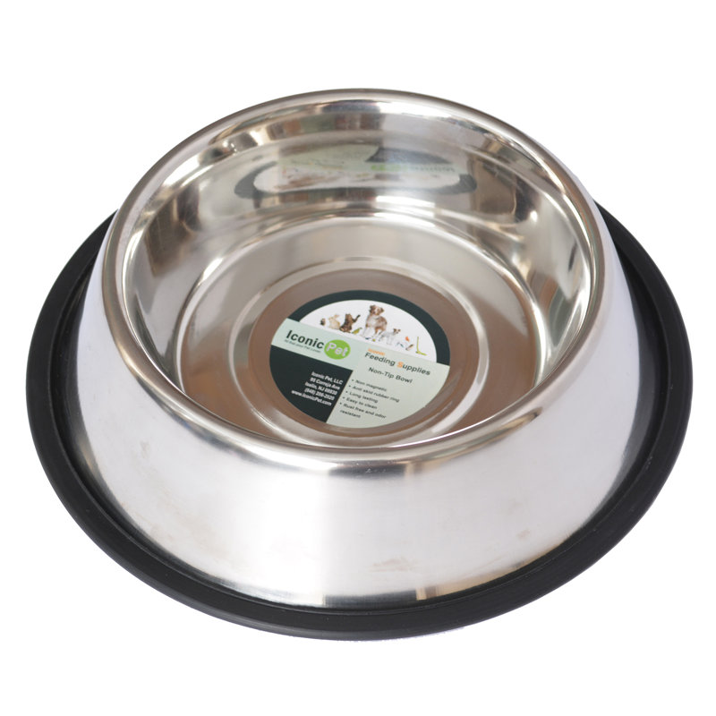16 oz Stainless Steel Non-Skid Pet Bowl