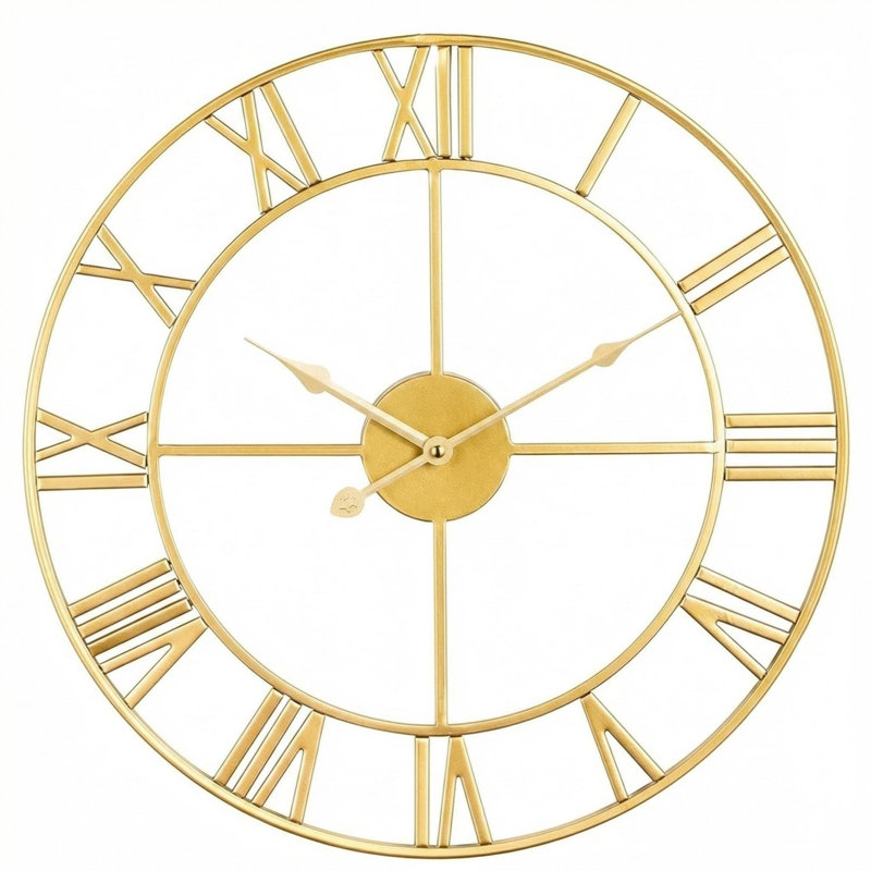 Horloge murale en métal