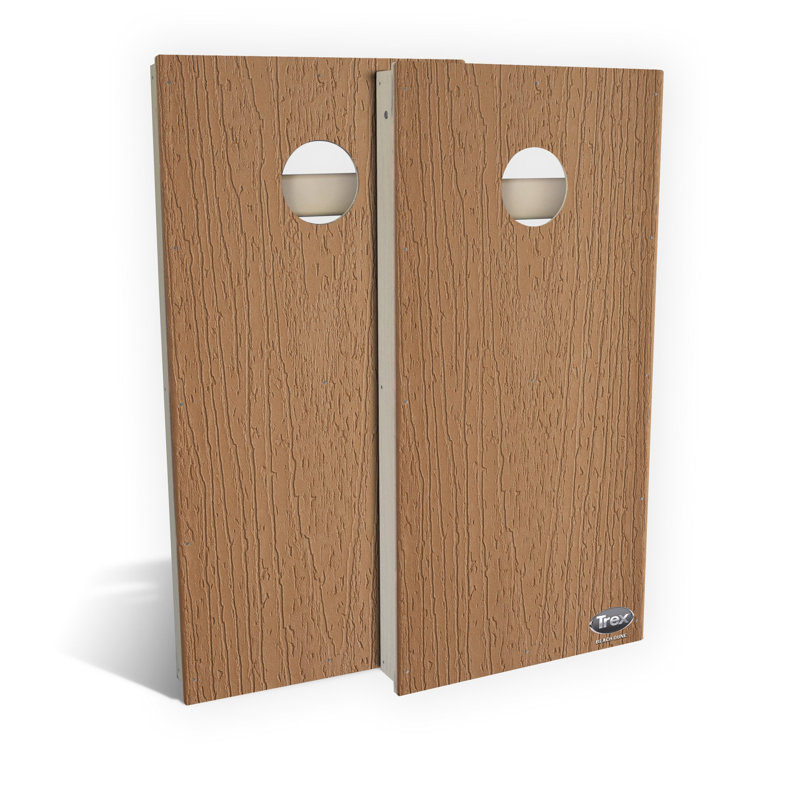 Ensemble de planche à cornhole Trex Beach Dune | Comprend (2) planches (8) sacs et accessoires optionnels