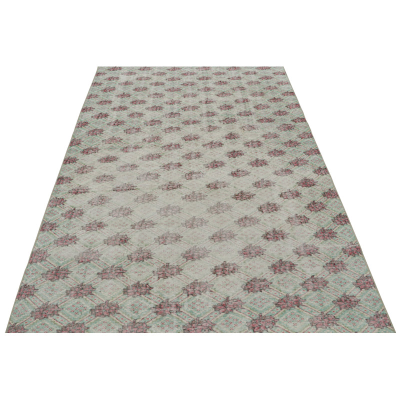 One-of-a-Kind Rectangle 5’4”x8’ Hand Knotted Area Rug