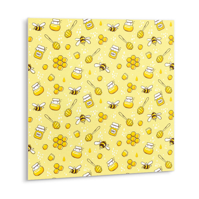 Audriella 30 x 30 cm PVC Tile in Yellow