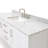61'' Single Bathroom Vanity with Carrara Marble Top-85364147